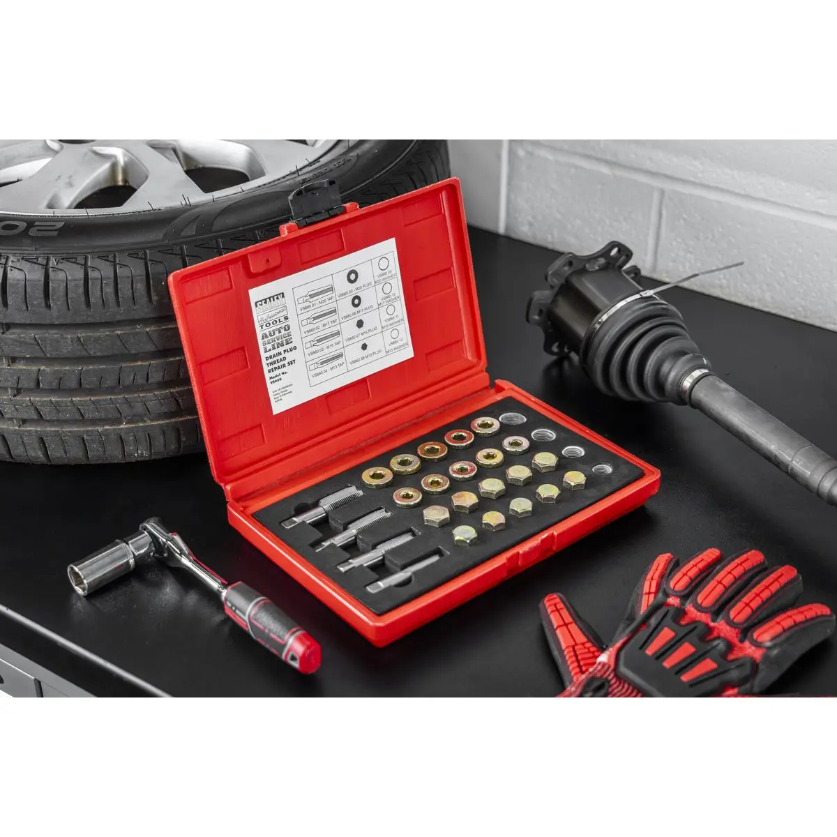 Sealey Drain Plug Thread Repair Set - Image 4