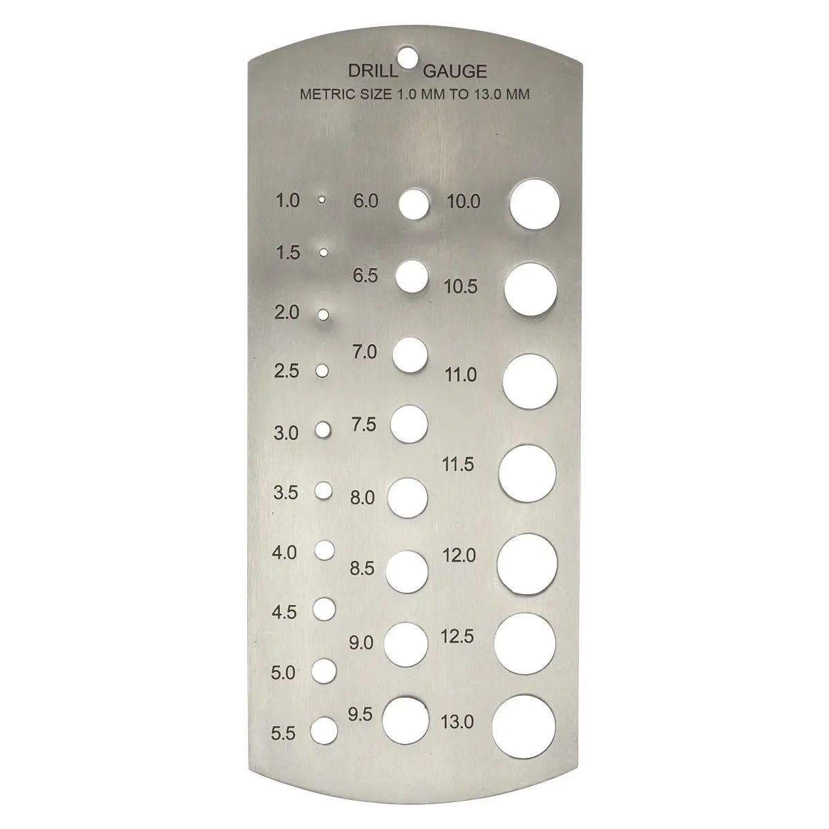 Sealey Drill Gauge Metric 1-13mm Stainless Steel Size Guide - Image 3