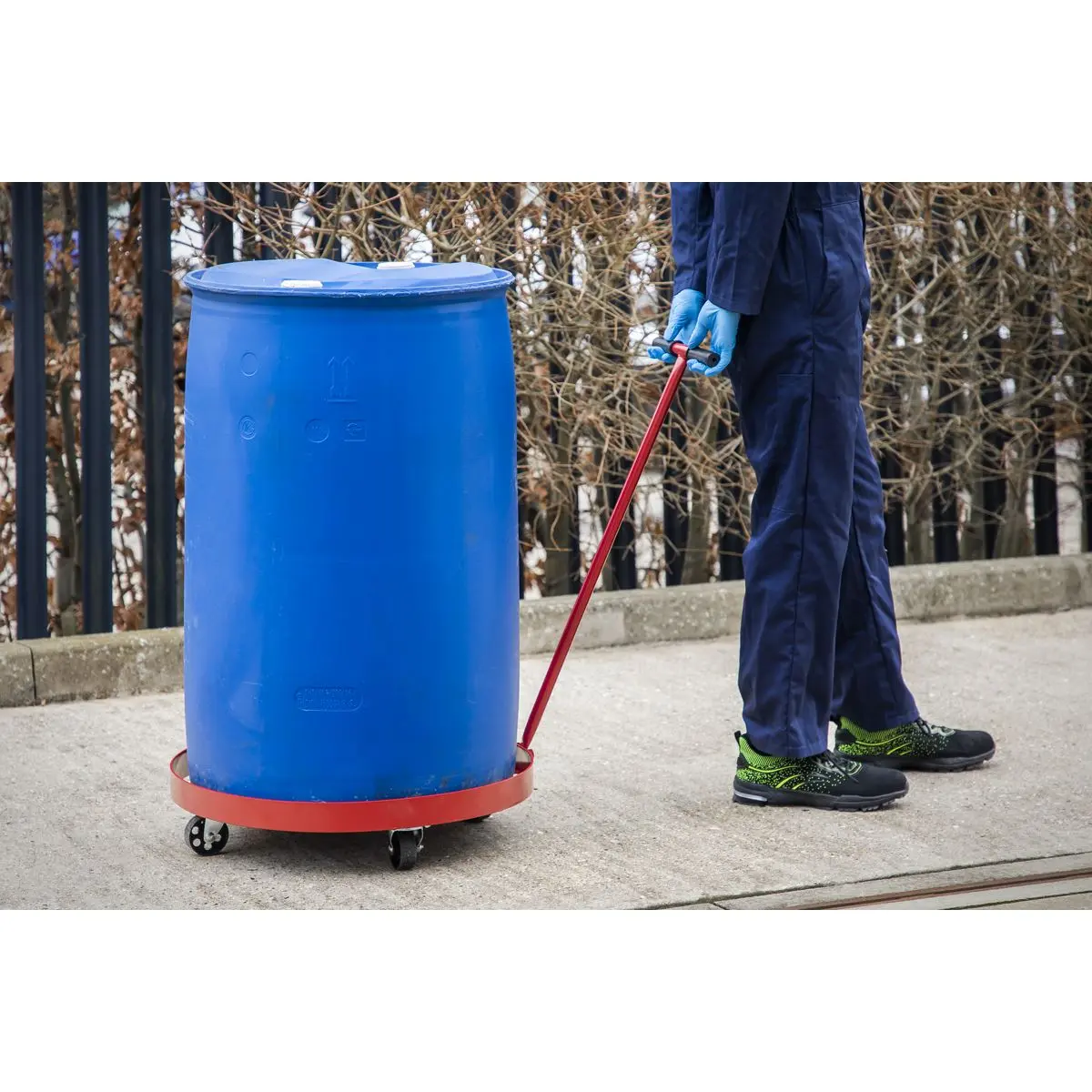 Sealey Drum Dolly with Handle 205L - Image 5