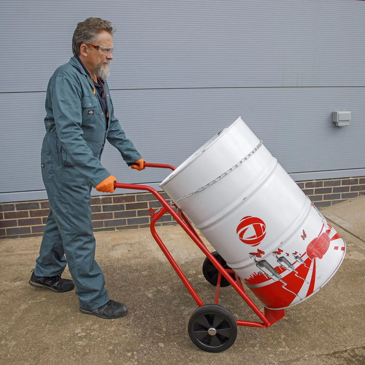 Sealey Drum Handling Trolley 48gal/205ltr - Image 3
