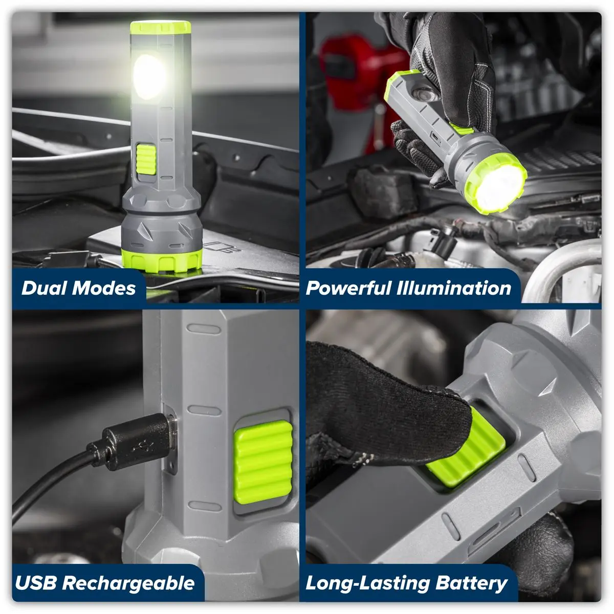 Sealey Dual Mode Hand Torch 3W & 2W COB LED - Image 12