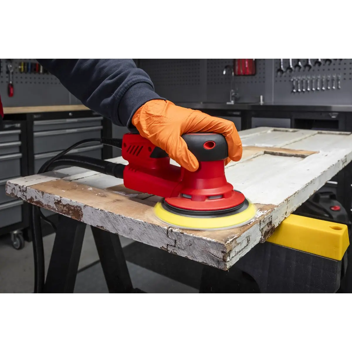 Sealey Electric Palm Sander Ø150mm Variable Speed 350W - Image 4