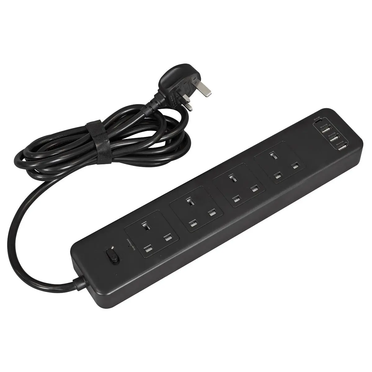 Sealey Extension Lead 2.6m with USB Ports - Black - Image 3