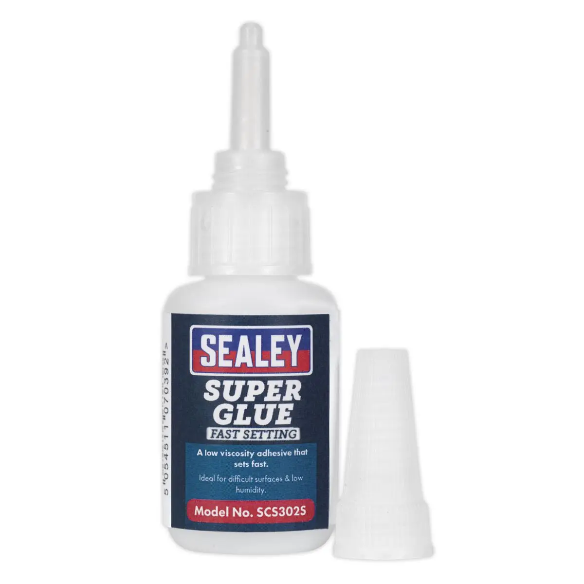 Sealey Super Glue Fast Setting 20ml Metal Rubber Plastic Wood Adhesive