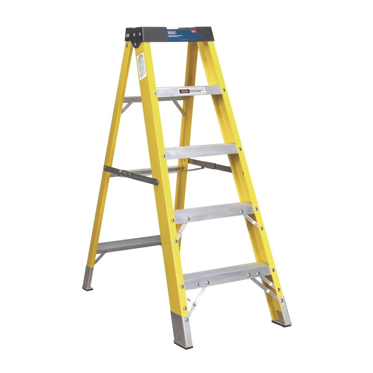 Sealey Fibreglass Step Ladder 4-Tread EN 131