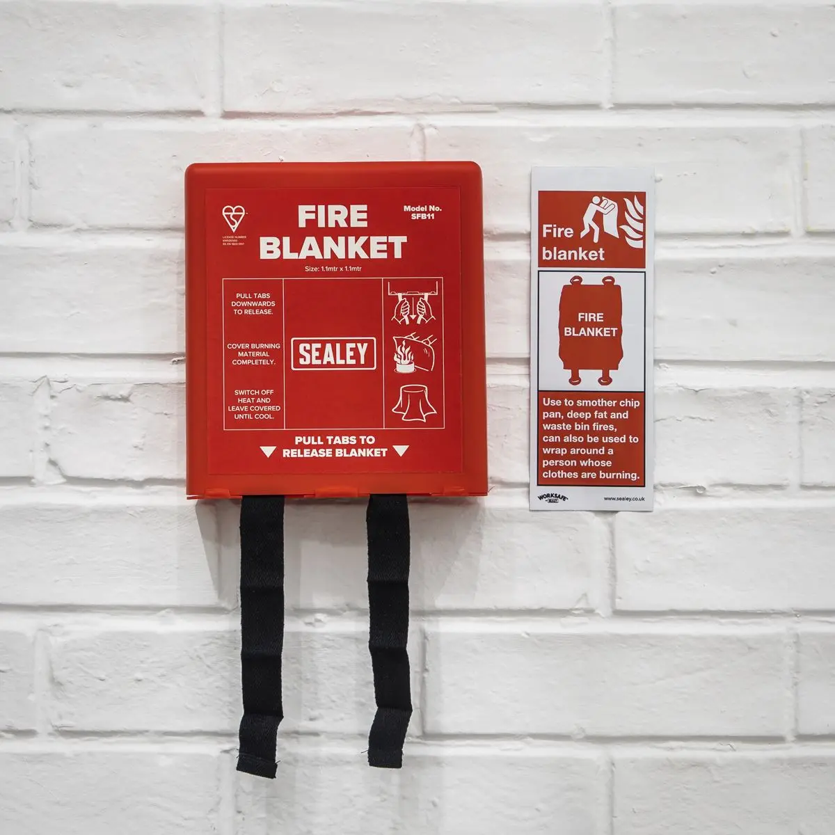 Sealey Fire Blanket 1.1 x 1.1m - Image 3