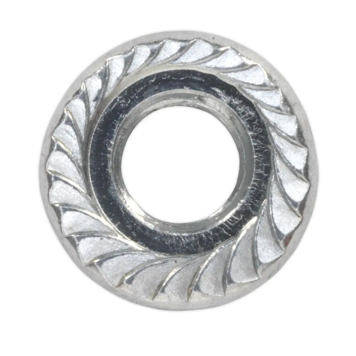 Sealey Flange Nut Serrated M5 Zinc Pack of 100 - Image 5