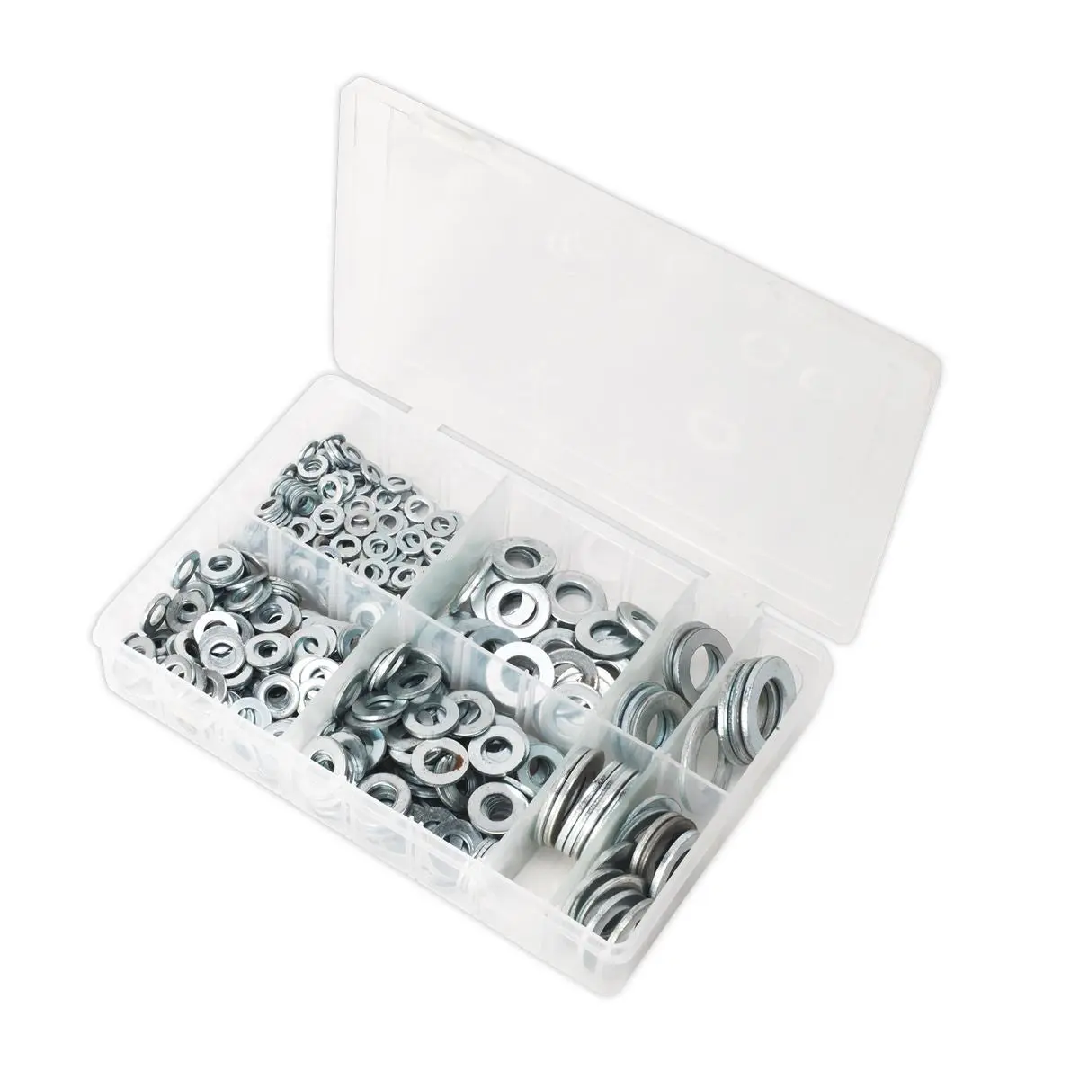 Sealey Flat Washer Assortment 495pc M6-M24 Form C Metric - Image 4
