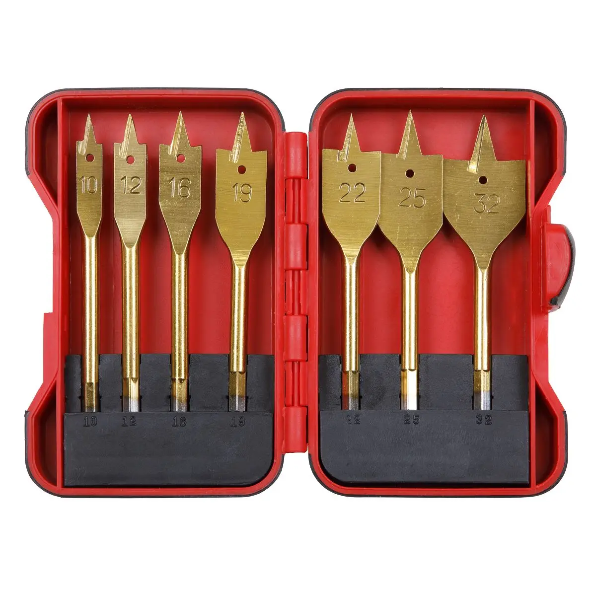 Sealey Flat Wood Drill Bit Set 7pc Titanium Coated - Image 3