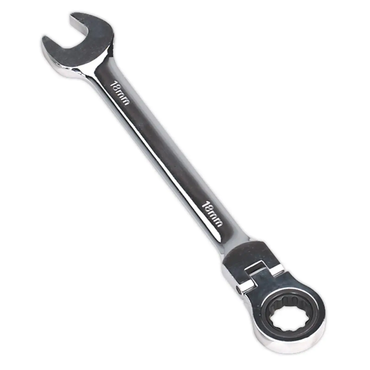 Sealey Flexi Head Ratchet Combination Spanner Open End Ring Individual - Image 12