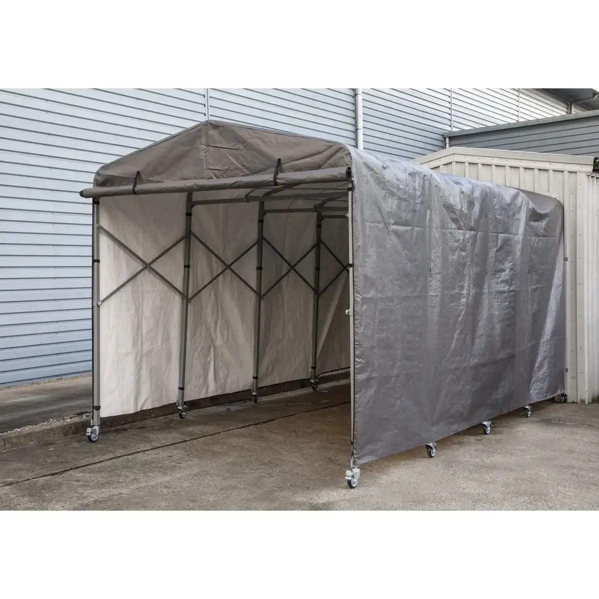Sealey Extending Steel Garage Extension 2.5 x 4.5 x 2.5m - Image 10