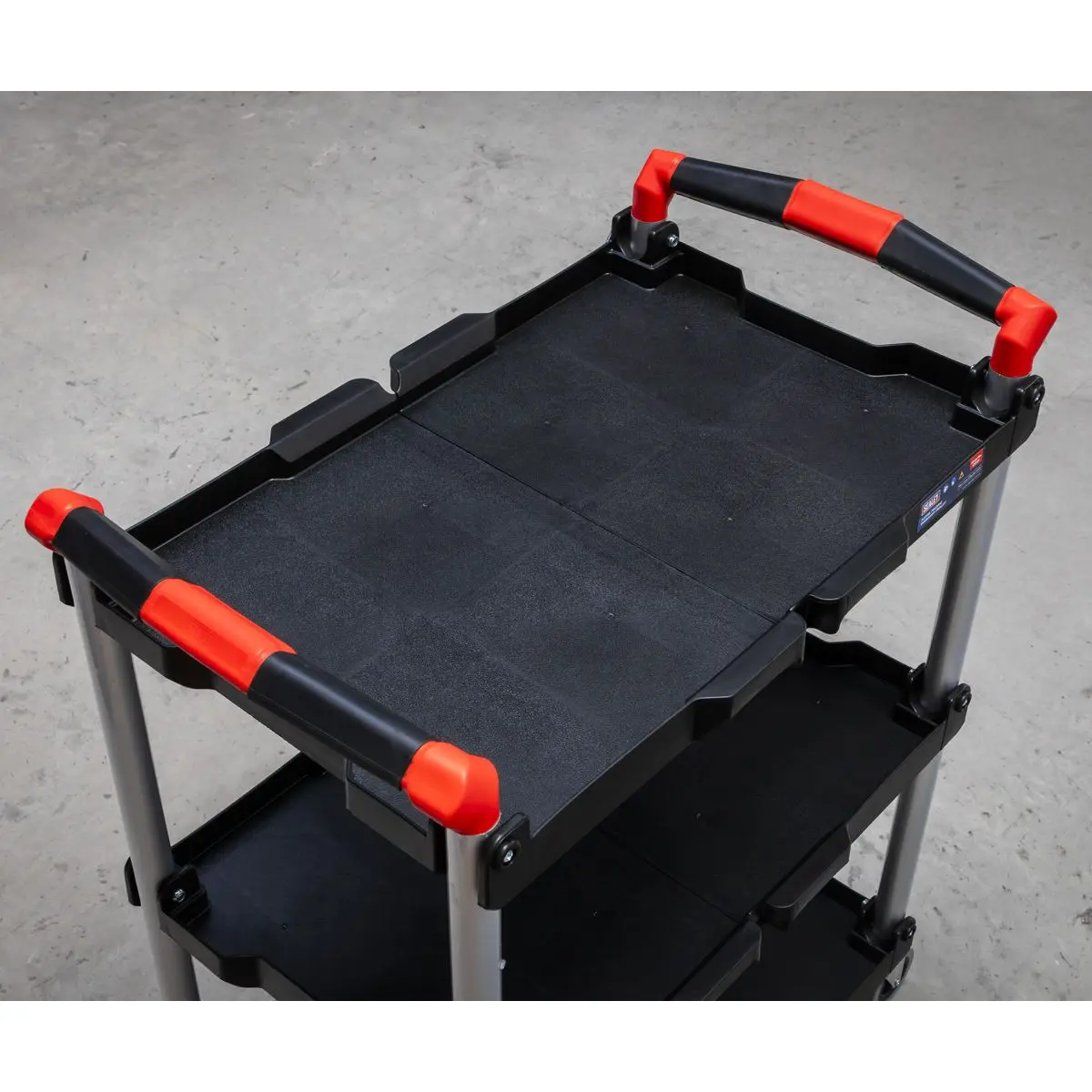 Sealey Folding Workshop Trolley 3-Level - Image 4