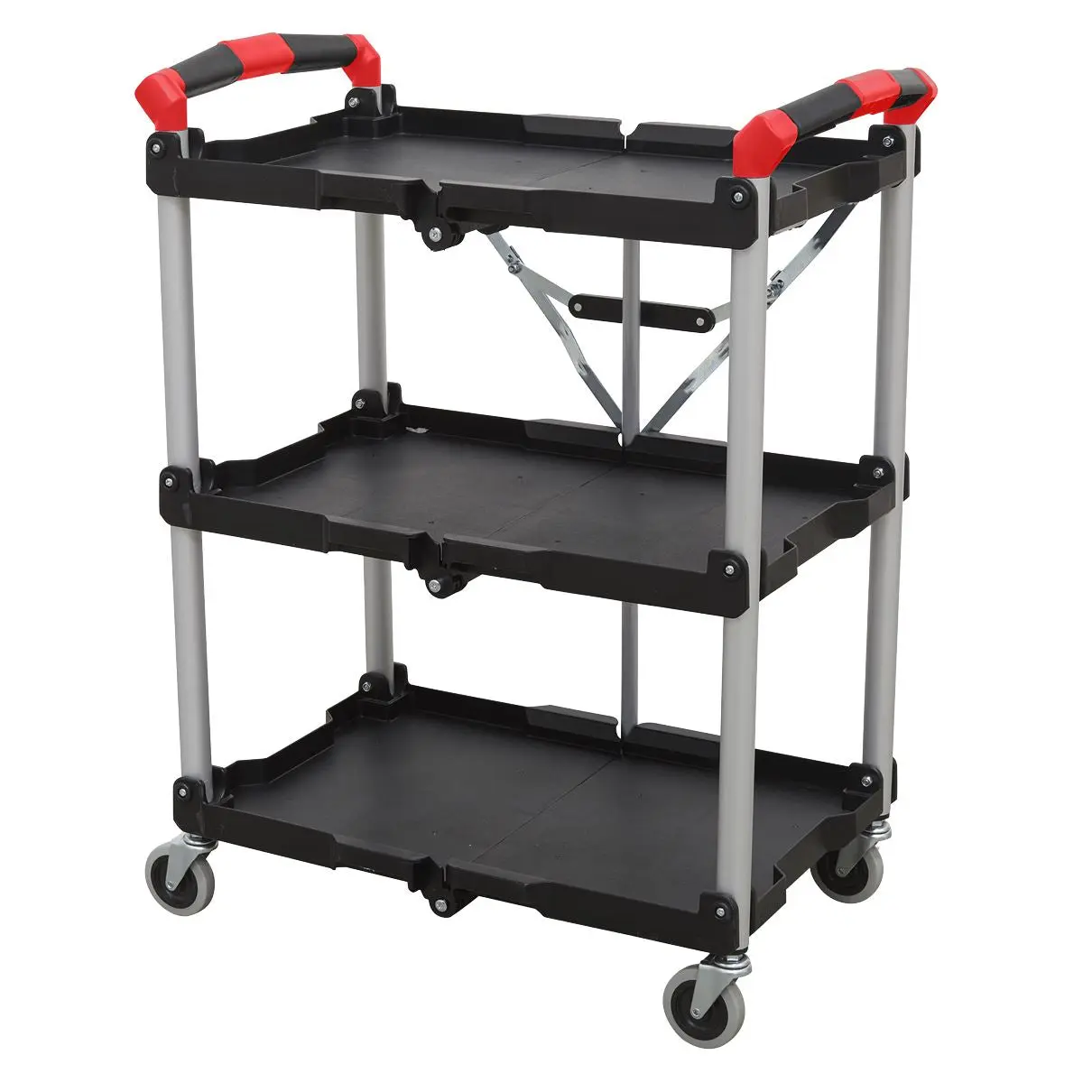 Sealey Folding Workshop Trolley 3-Level - Image 5