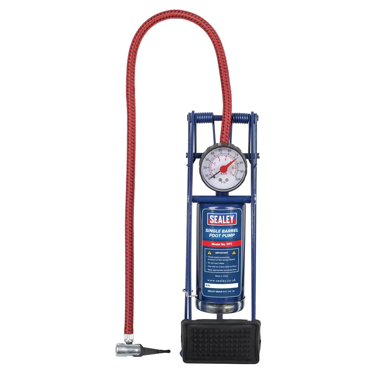 Sealey Foot Pump Single Barrel - Image 4