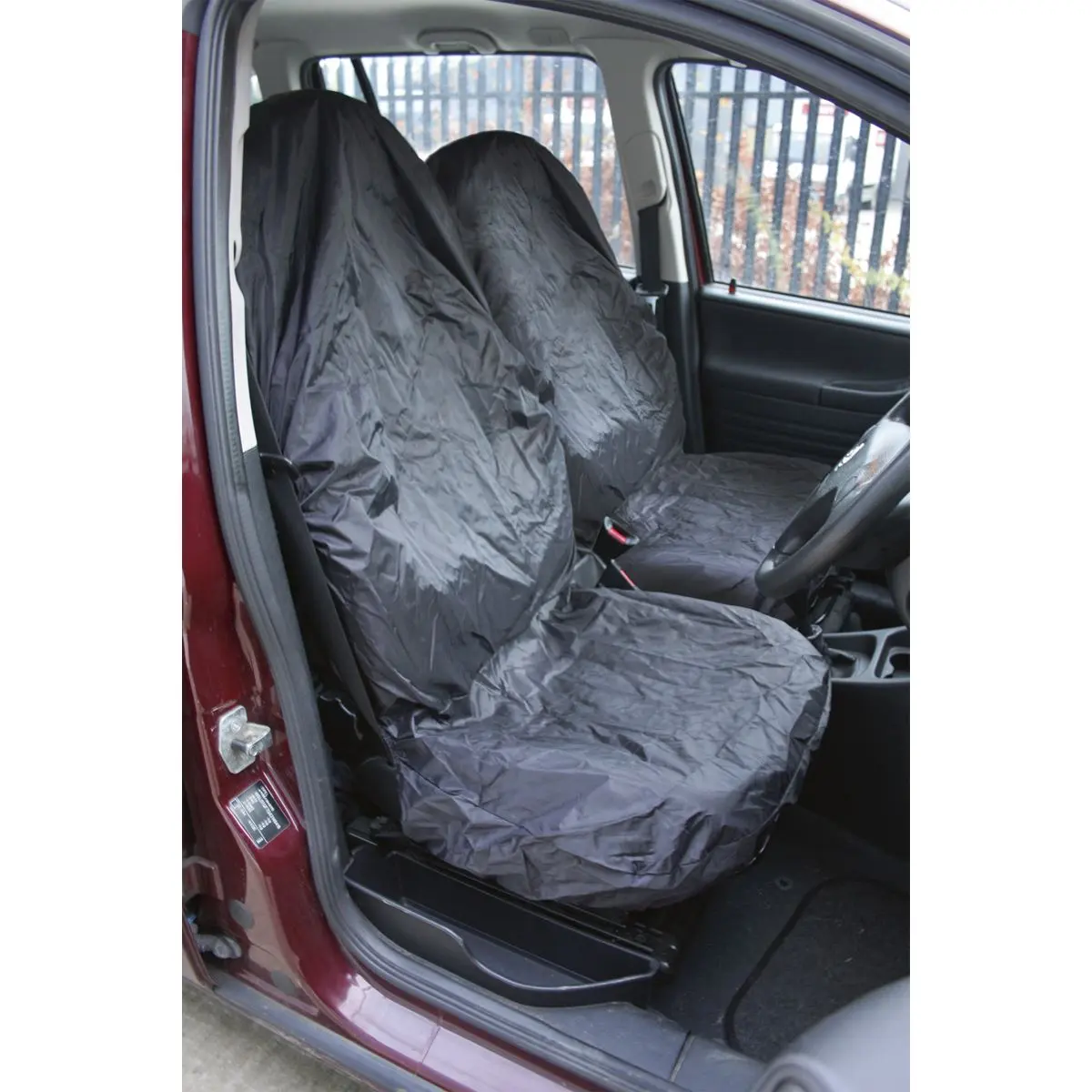 Sealey Heavy-Duty Front Seat Protector Set 2pc - Image 2