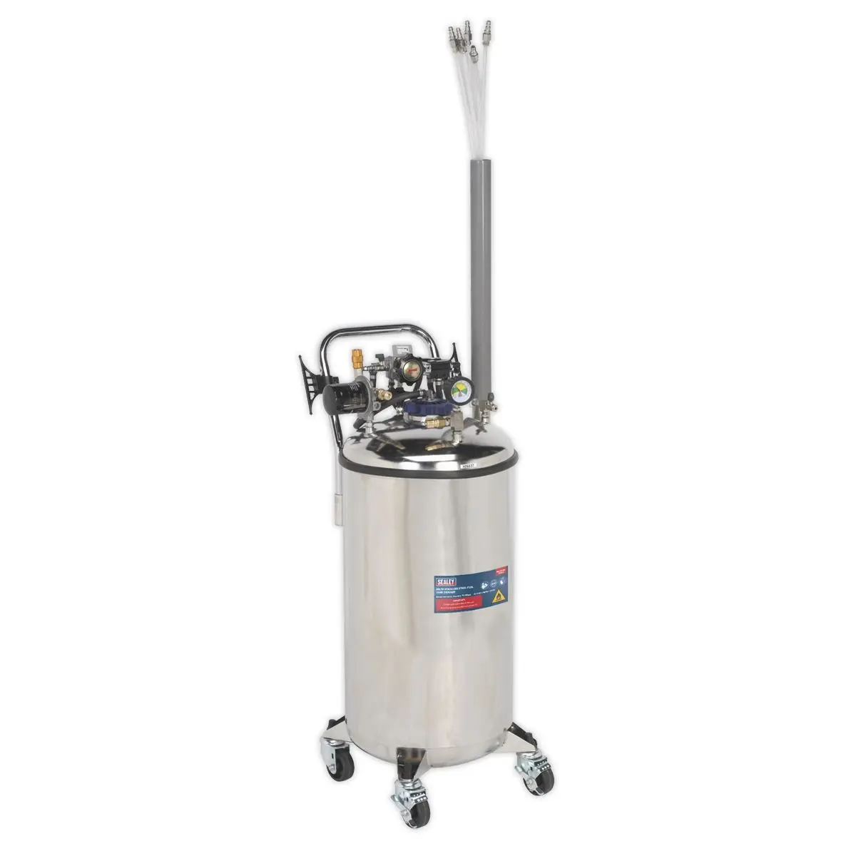Sealey Fuel Tank Drainer 90L Stainless Steel - Image 3