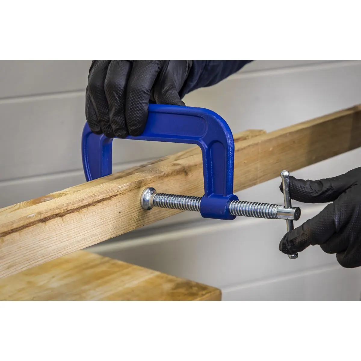 Sealey G-Clamp Set 75mm & 100mm - 4pc - Image 4