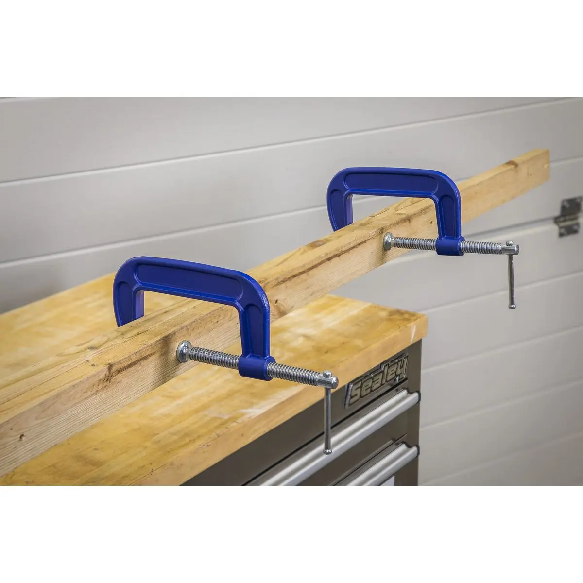 Sealey G-Clamp Set 75mm & 100mm - 4pc - Image 5