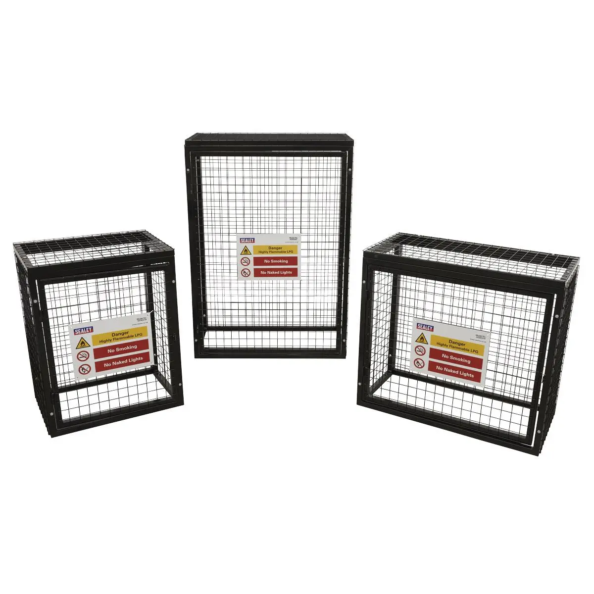 Sealey Safety Cage - 2 x 19kg Gas Cylinders - Image 2