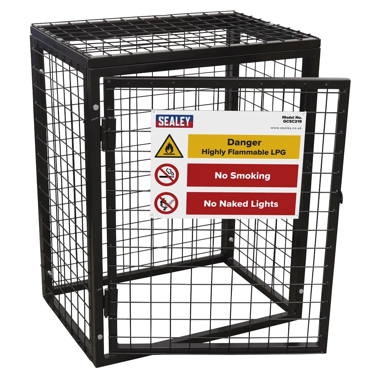 Sealey Safety Cage - 2 x 19kg Gas Cylinders - Image 3