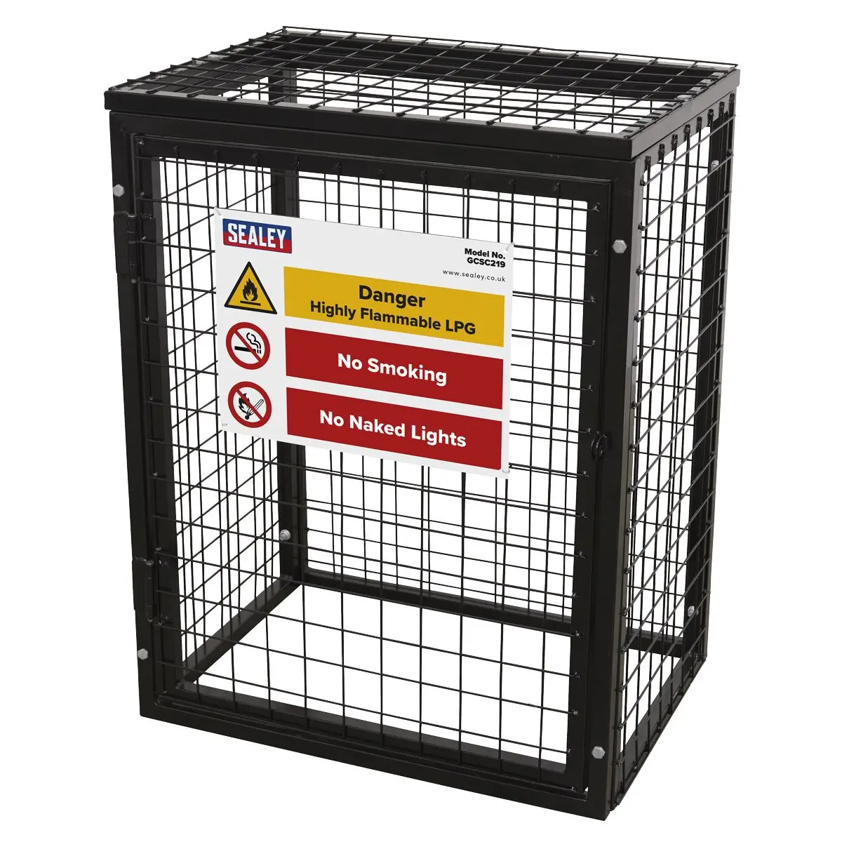 Sealey Safety Cage - 2 x 19kg Gas Cylinders - Image 7