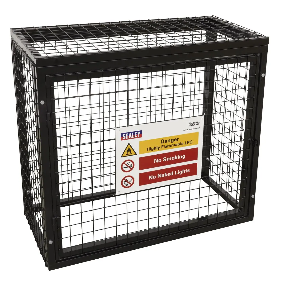 Sealey Gas Cylinder Safety Cage - 3 x 19kg Gas Cylinders
