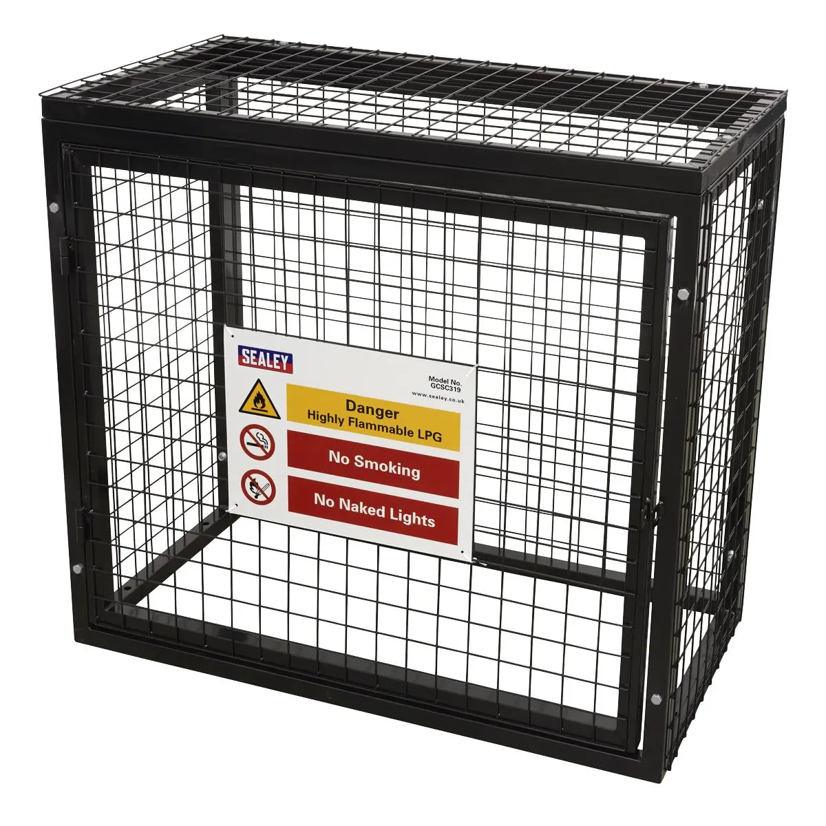 Sealey Gas Cylinder Safety Cage - 3 x 19kg Gas Cylinders - Image 6