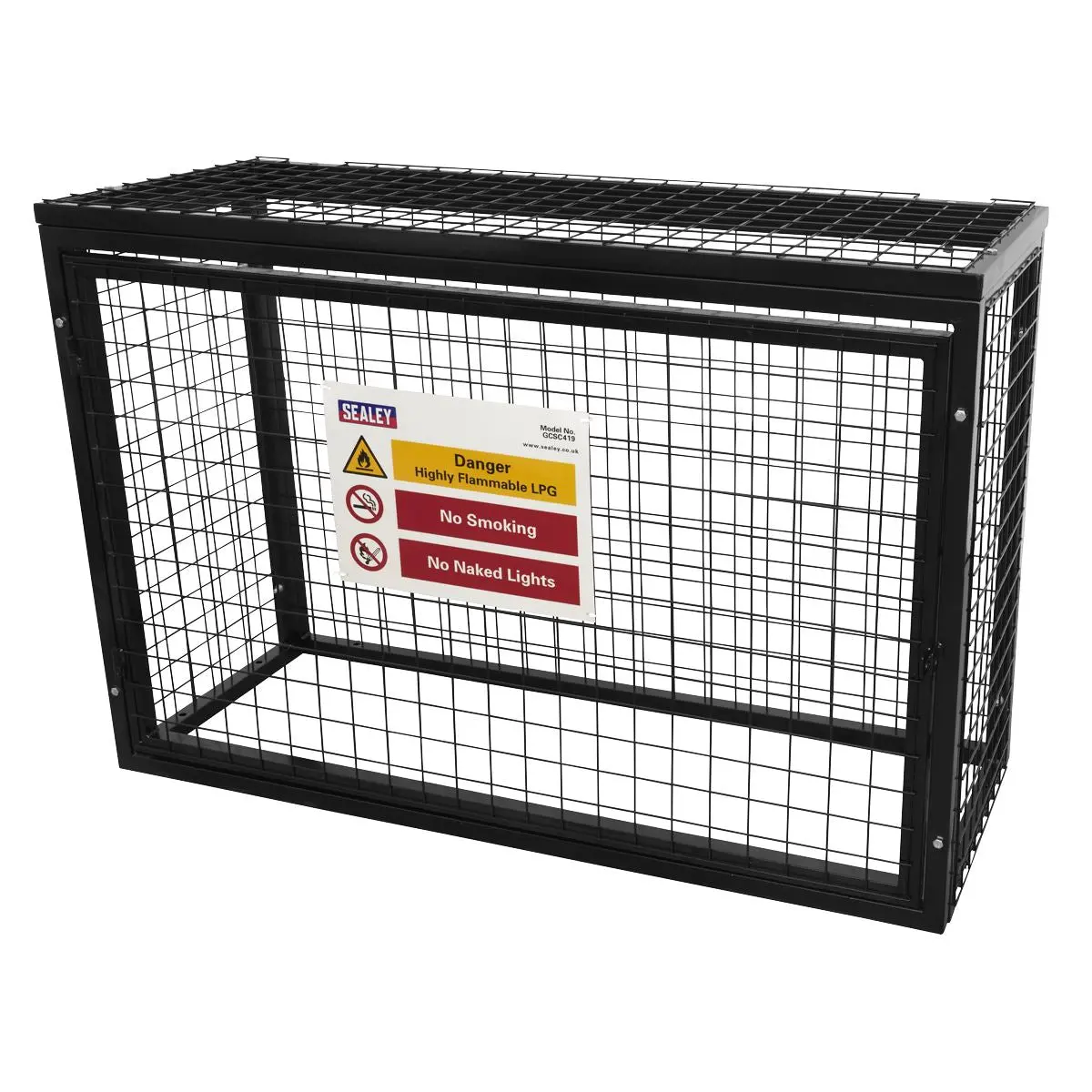 Sealey Gas Cylinder Safety Cage - 4 x 19kg Gas Cylinders - Image 2