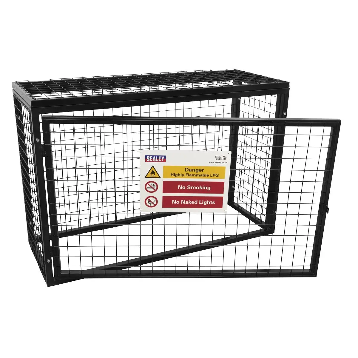 Sealey Gas Cylinder Safety Cage - 4 x 19kg Gas Cylinders - Image 5
