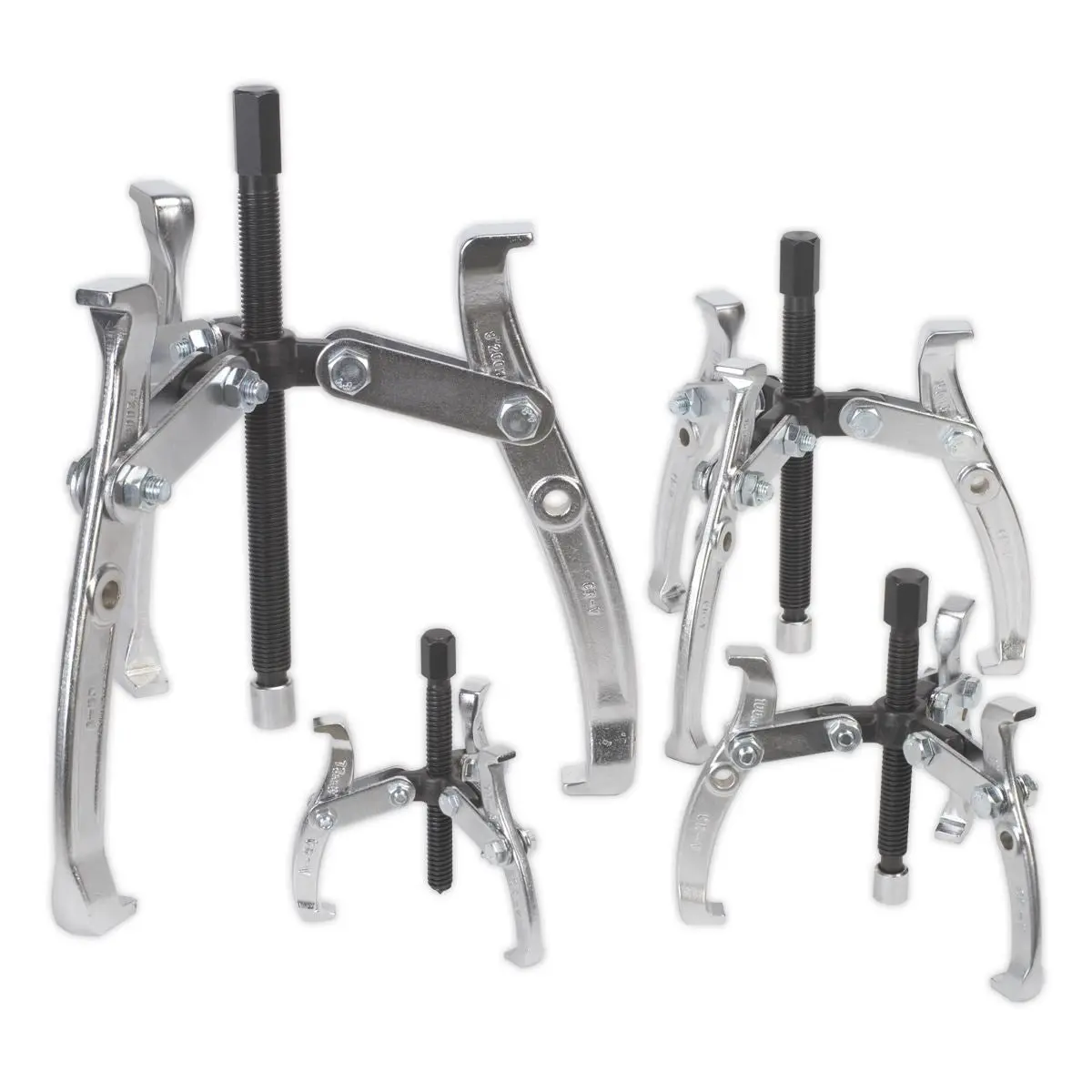 Sealey Gear Reversible Puller Set 4pc Triple Leg