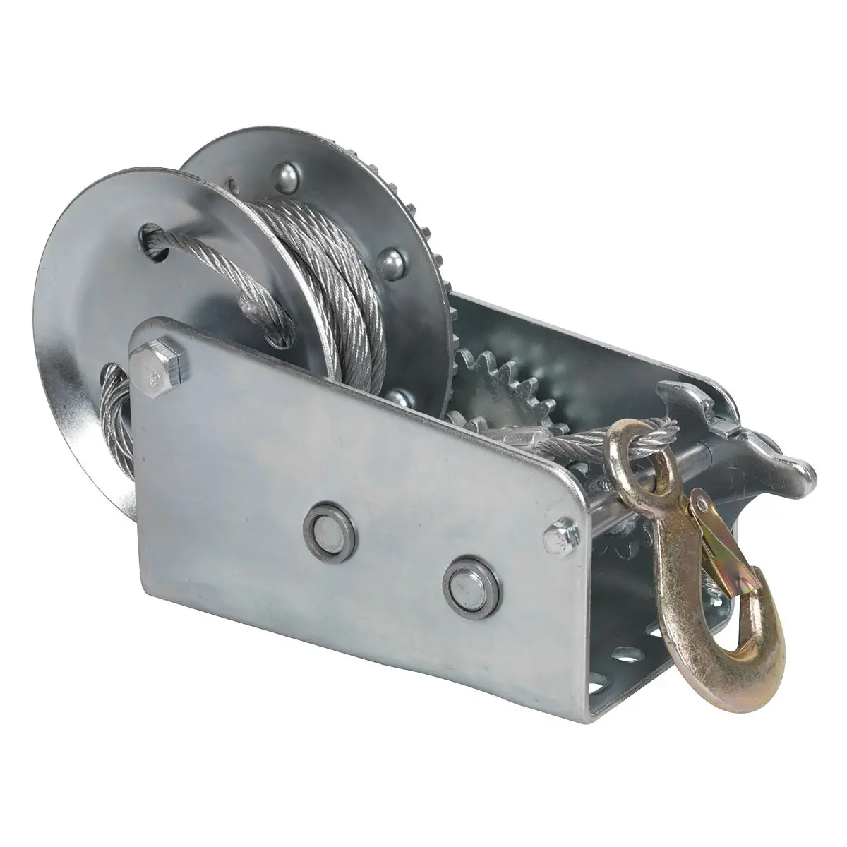 Sealey Geared Hand Winch 900kg Capacity with Cable - Image 2