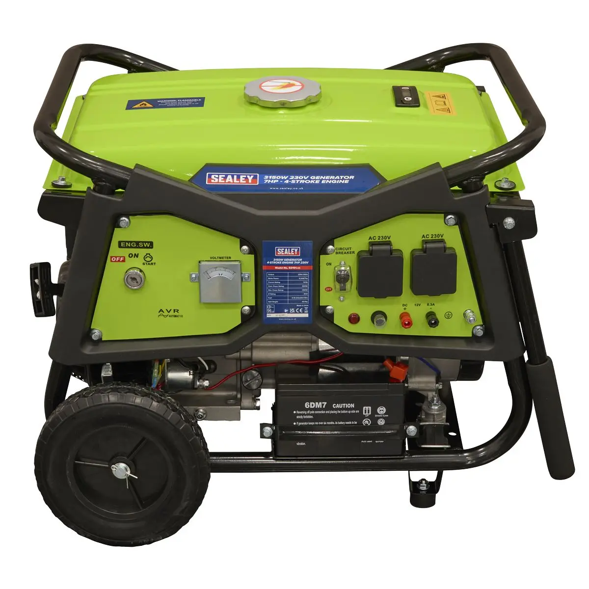Sealey Generator 3100W 230V 7hp - Image 6