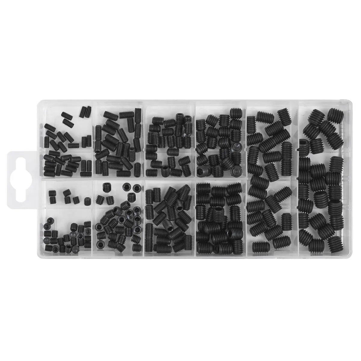 Sealey Grub Screw Assortment 250pc DIN 916 M4-M10 Metric - Image 2
