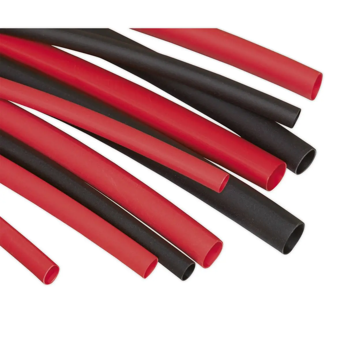 Sealey Heat Shrink Tubing Assortment 180pc 50 & 100mm Black & Red - Image 2
