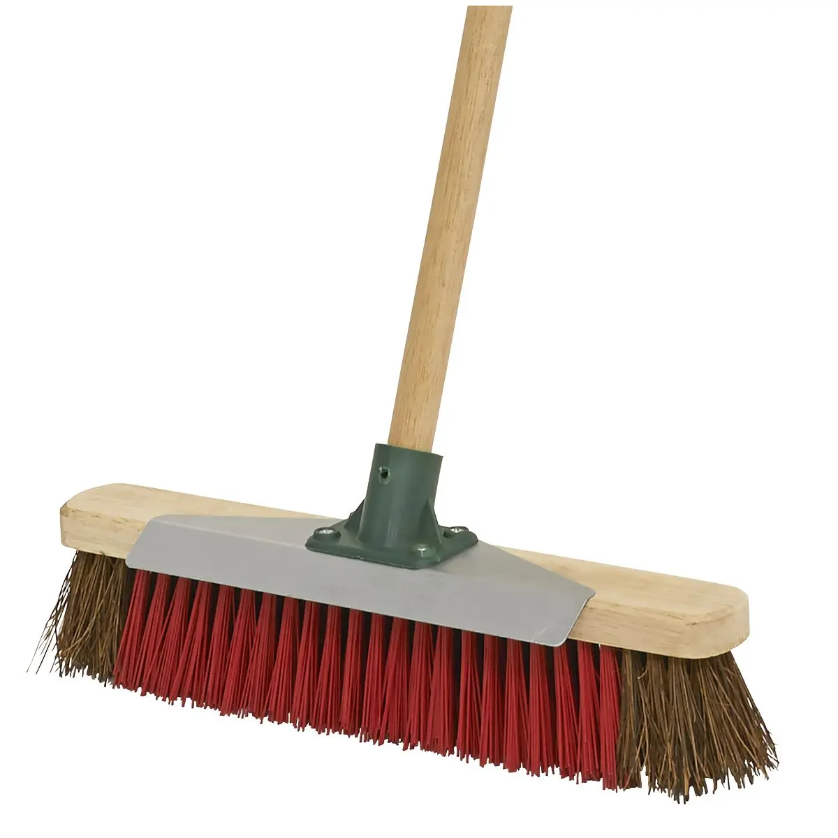 Sealey Heavy-Duty Stiff/Hard Bristle Broom with Scraper 16"(405mm) - Image 3