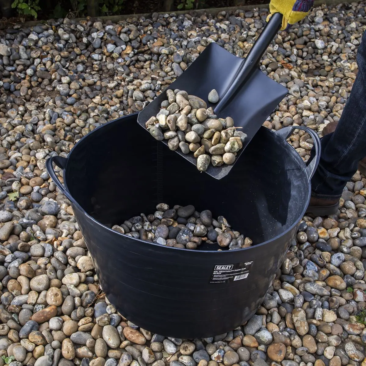 Sealey Heavy-Duty Flexi Tub 65L - Black - Image 5