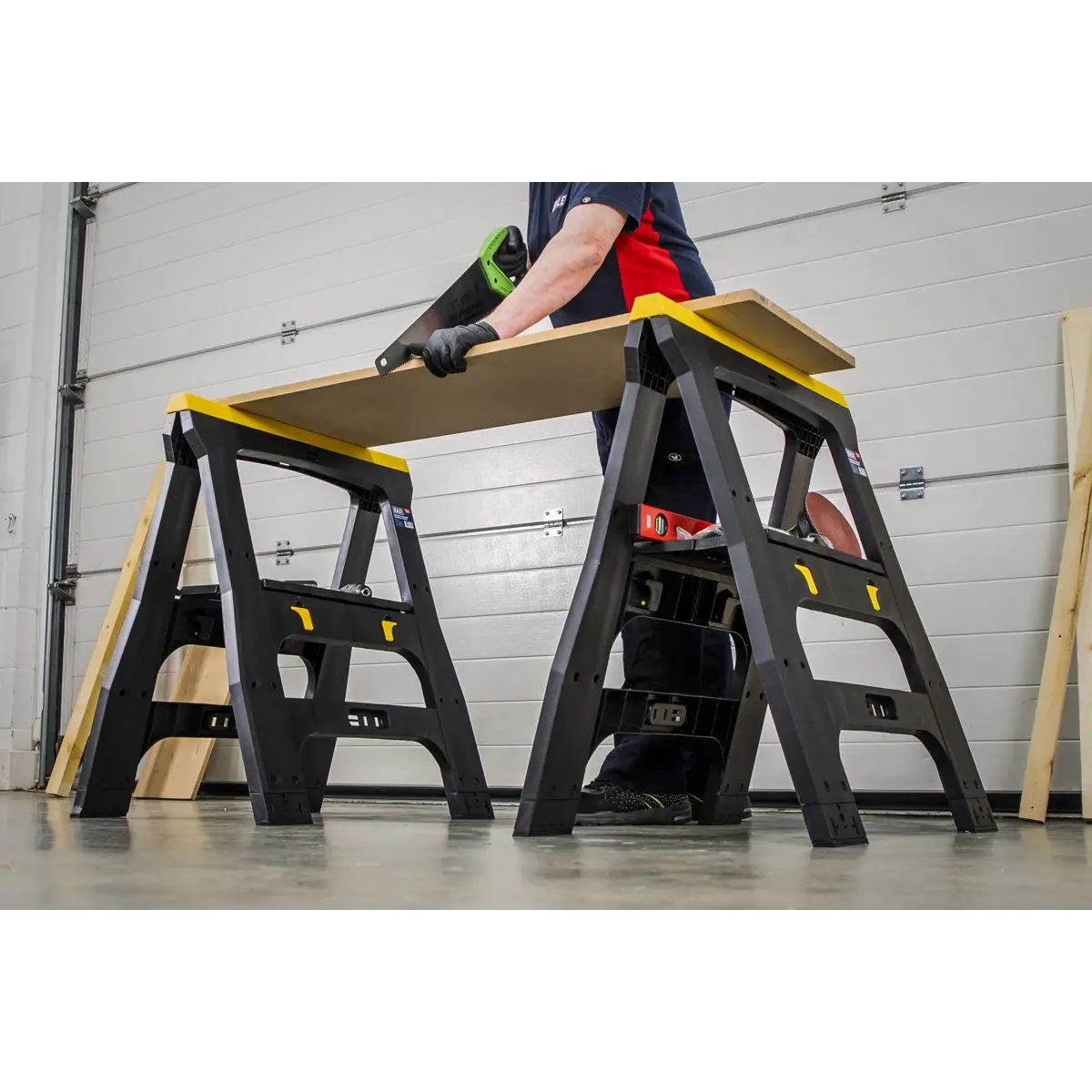 Sealey Heavy-Duty Folding Composite Trestles - Image 6