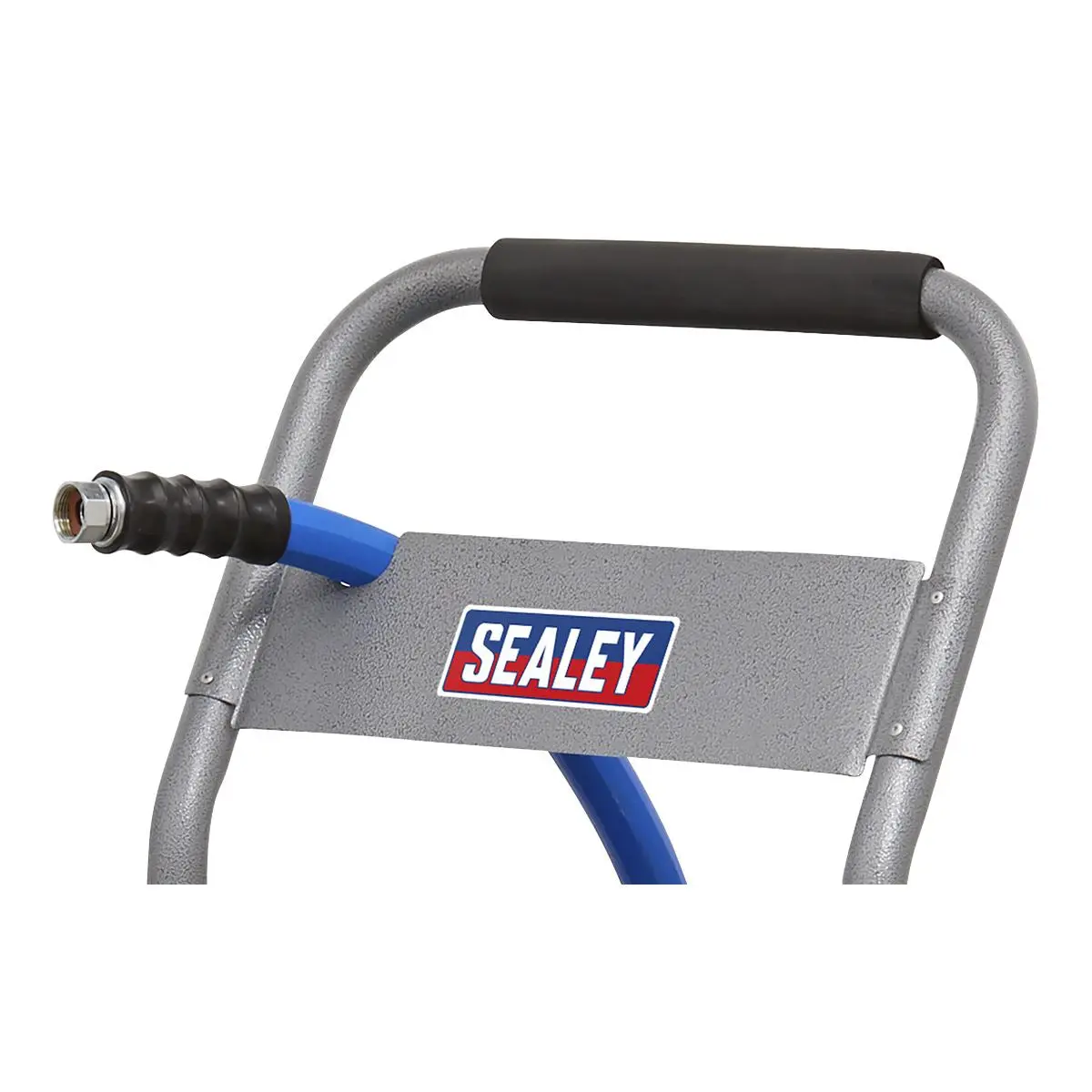 Sealey Heavy-Duty Hose Reel Cart with 5m Heavy-Duty Ø19mm Hot & Cold Rubber Water Hose - Image 4