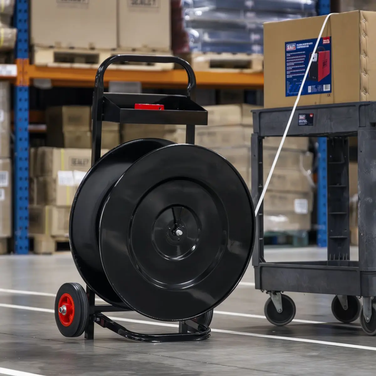 Sealey Heavy-Duty Mobile Strapping Dispenser - Image 4
