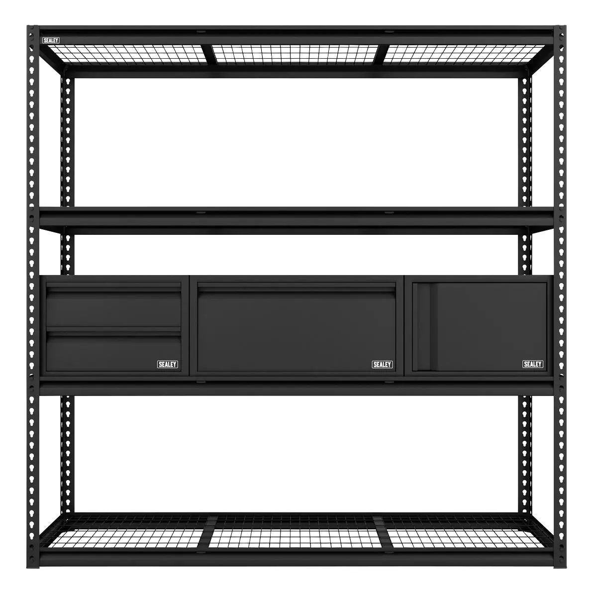 Sealey Heavy-Duty Modular Racking Kit with 3 Storage Units - Image 2