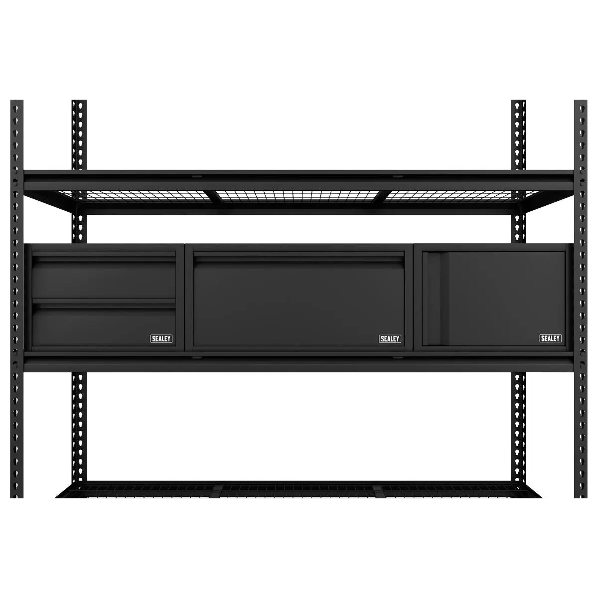 Sealey Heavy-Duty Modular Racking Kit with 3 Storage Units - Image 5