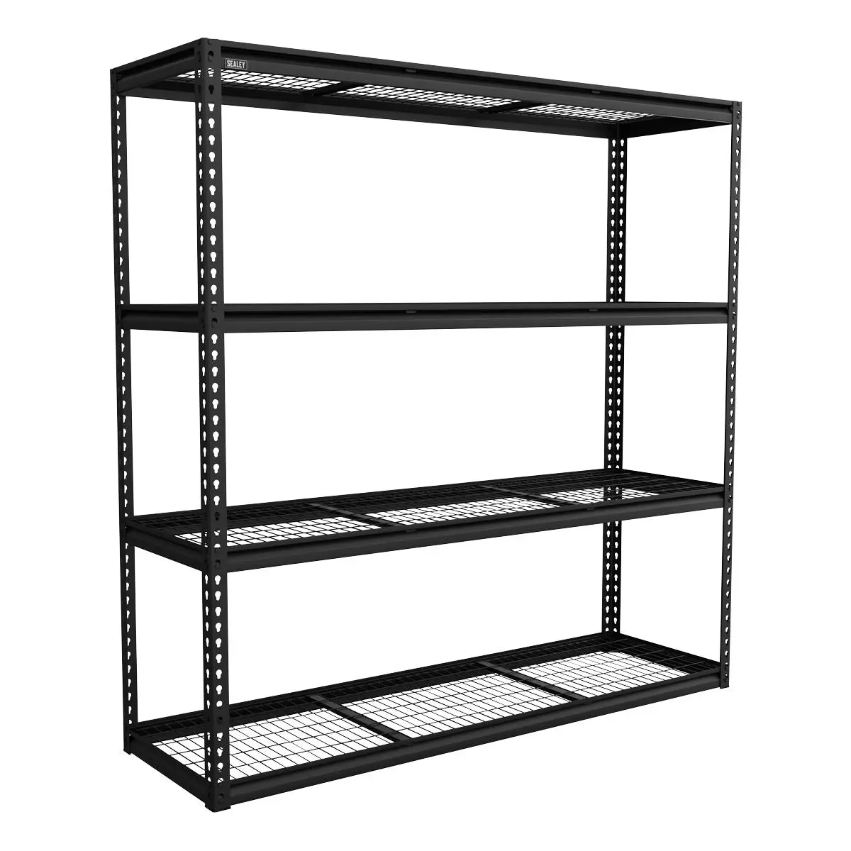 Sealey Heavy-Duty Modular Racking Unit with 4 Mesh Shelves 300kg Capacity Per Level 1820mm - Image 2