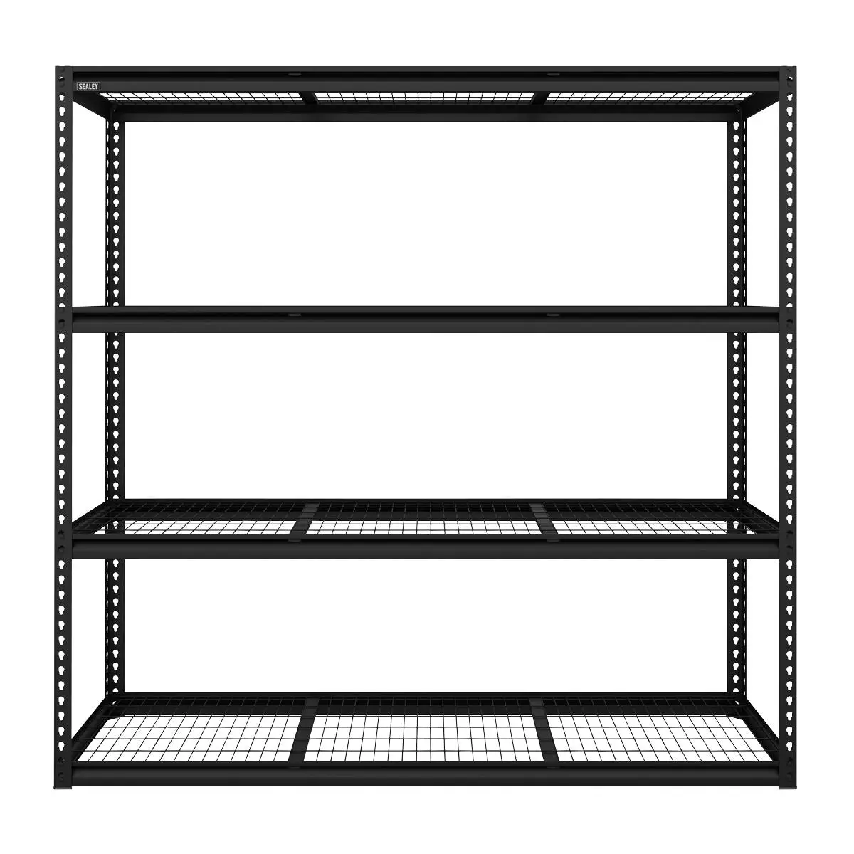 Sealey Heavy-Duty Modular Racking Unit with 4 Mesh Shelves 300kg Capacity Per Level 1820mm - Image 3