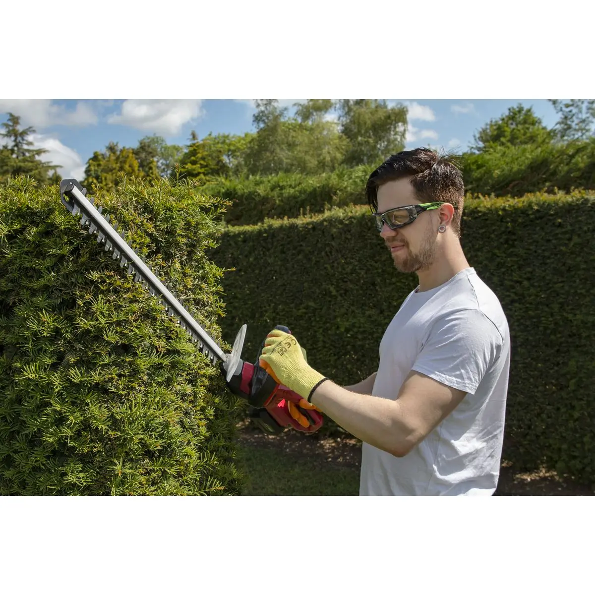 Sealey 20V Cordless 520mm Hedge Trimmer Kit 2Ah Battery and Charger - Image 10