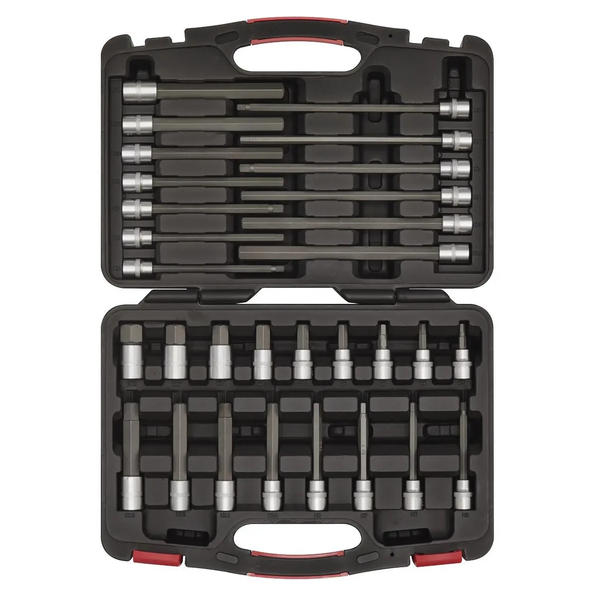 Sealey Hex Socket Bit Set 30 Piece 3/8" Drive Metric 5-19mm Premier - Image 3
