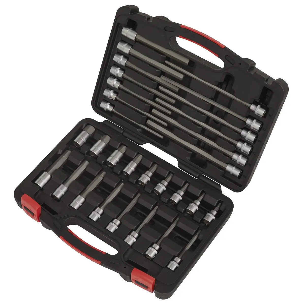 Sealey Hex Socket Bit Set 30 Piece 3/8" Drive Metric 5-19mm Premier - Image 4