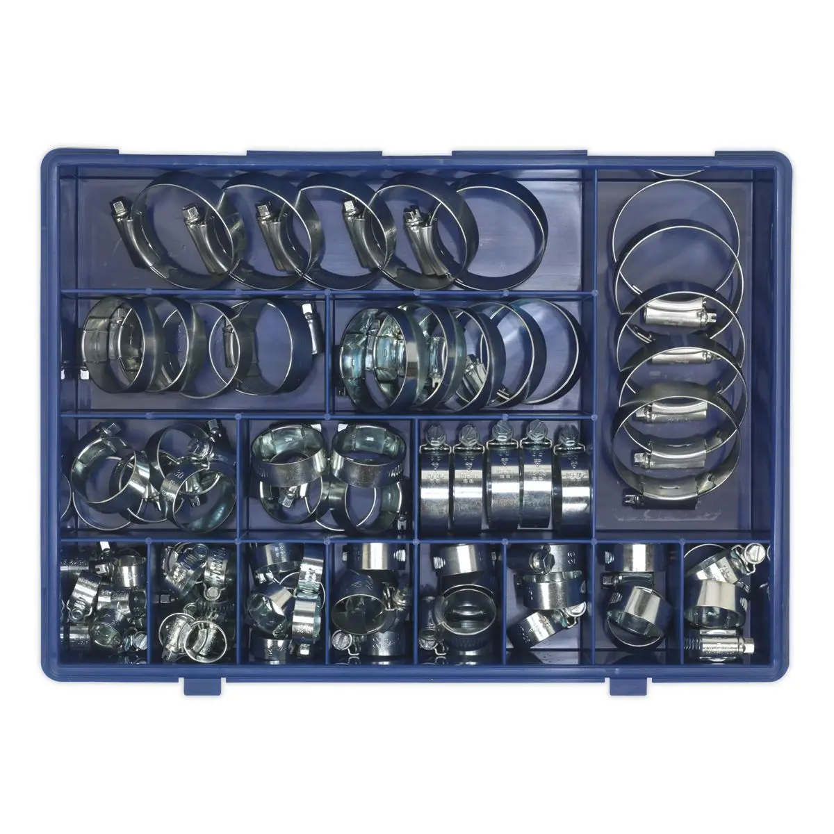 Sealey HI-GRIP® Hose Clip Assortment 81pc Sizes Ø9.5-55mm - Image 3