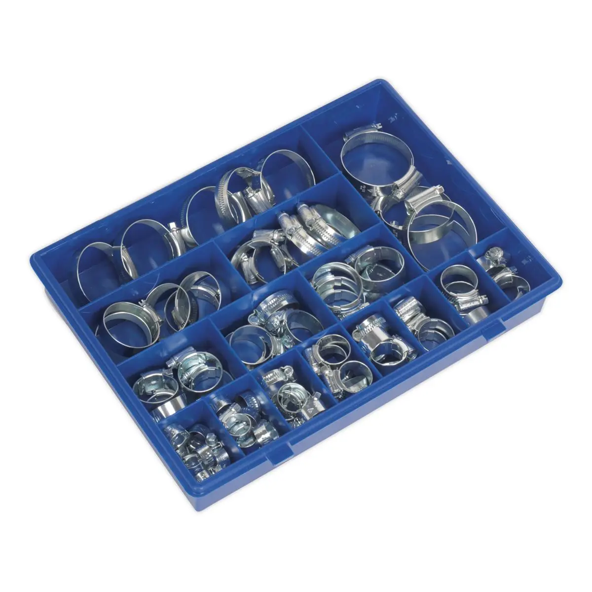 Sealey HI-GRIP® Hose Clip Assortment 81pc Sizes Ø9.5-55mm - Image 4