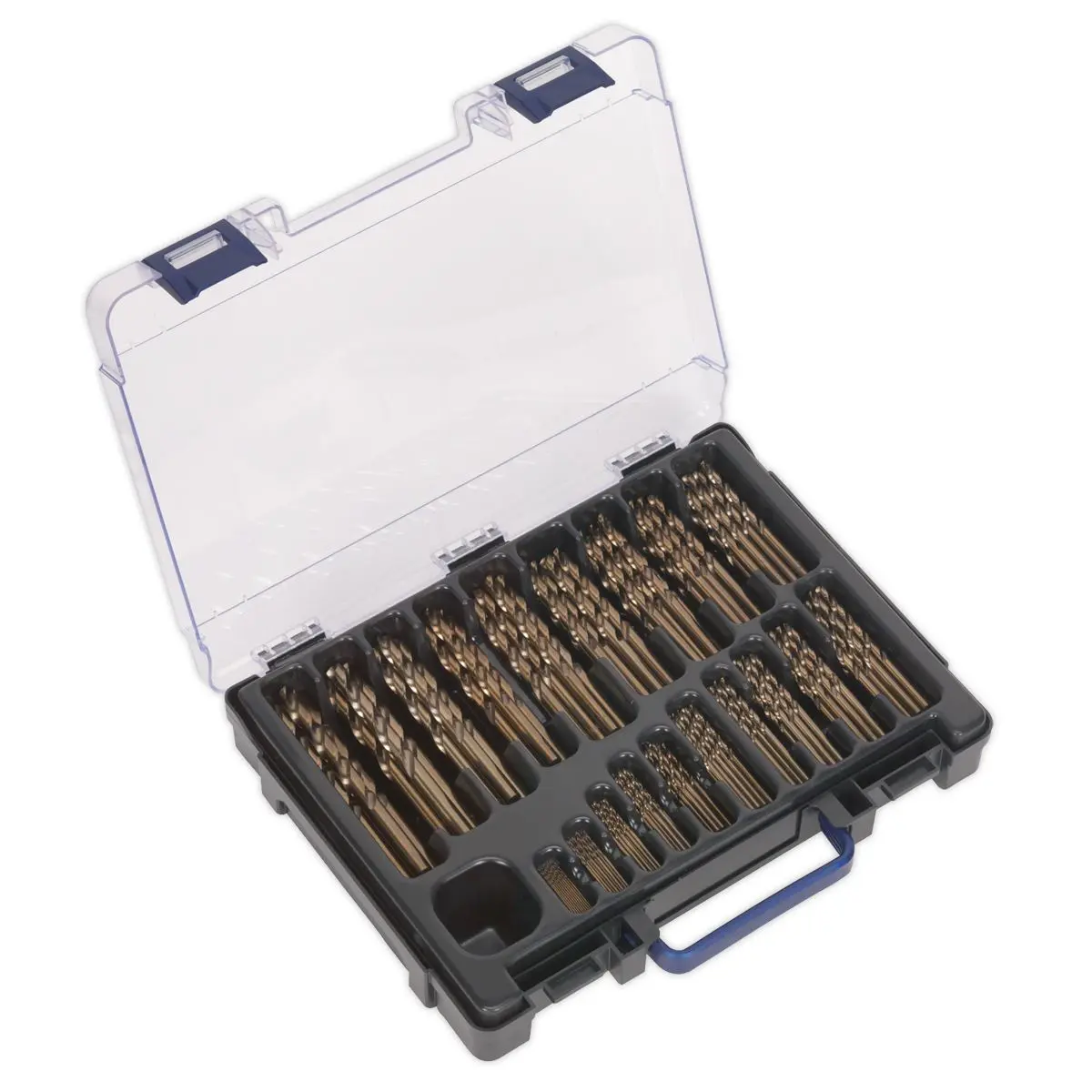 Sealey HSS Cobalt Fully Ground Drill Bit Assortment 170pc Ø1-10mm