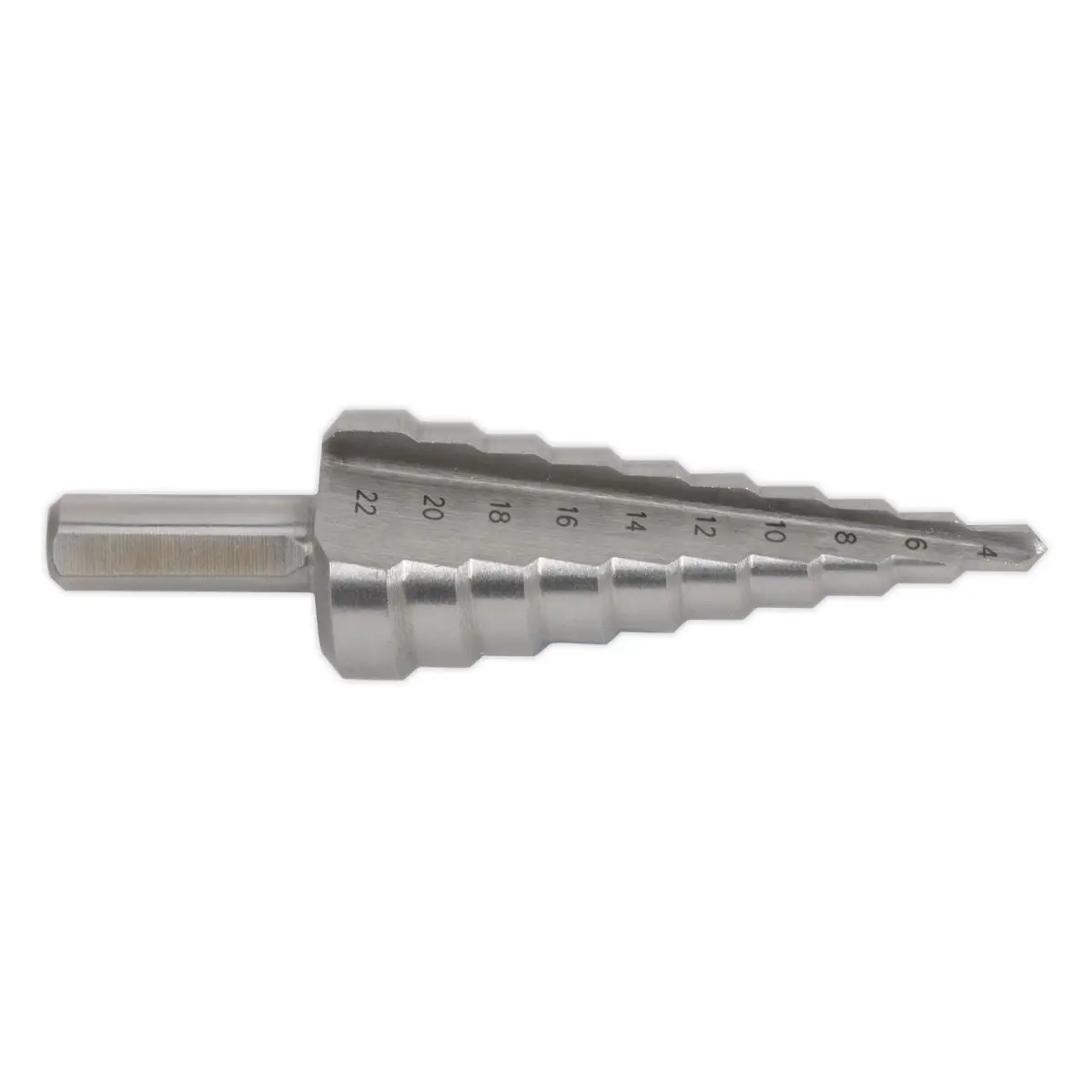 Sealey HSS M2 Step Drill Bit 4-22mm Double Flute - Image 2